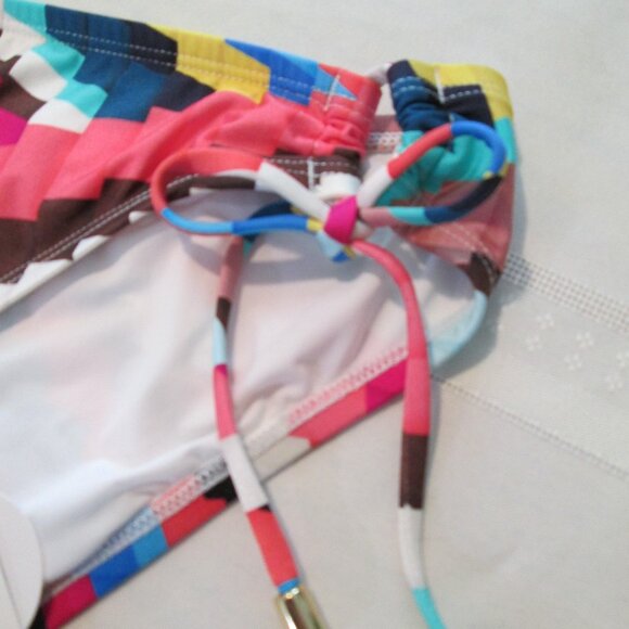 La Blanca Slice Of Paradise Side Tie Hipster Bottom Bikini NWT Sz 16 - Picture 6 of 8